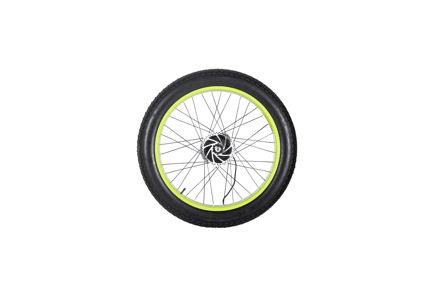 Cysum M900 uses a rear wheel assembly with an electric motor and tires,