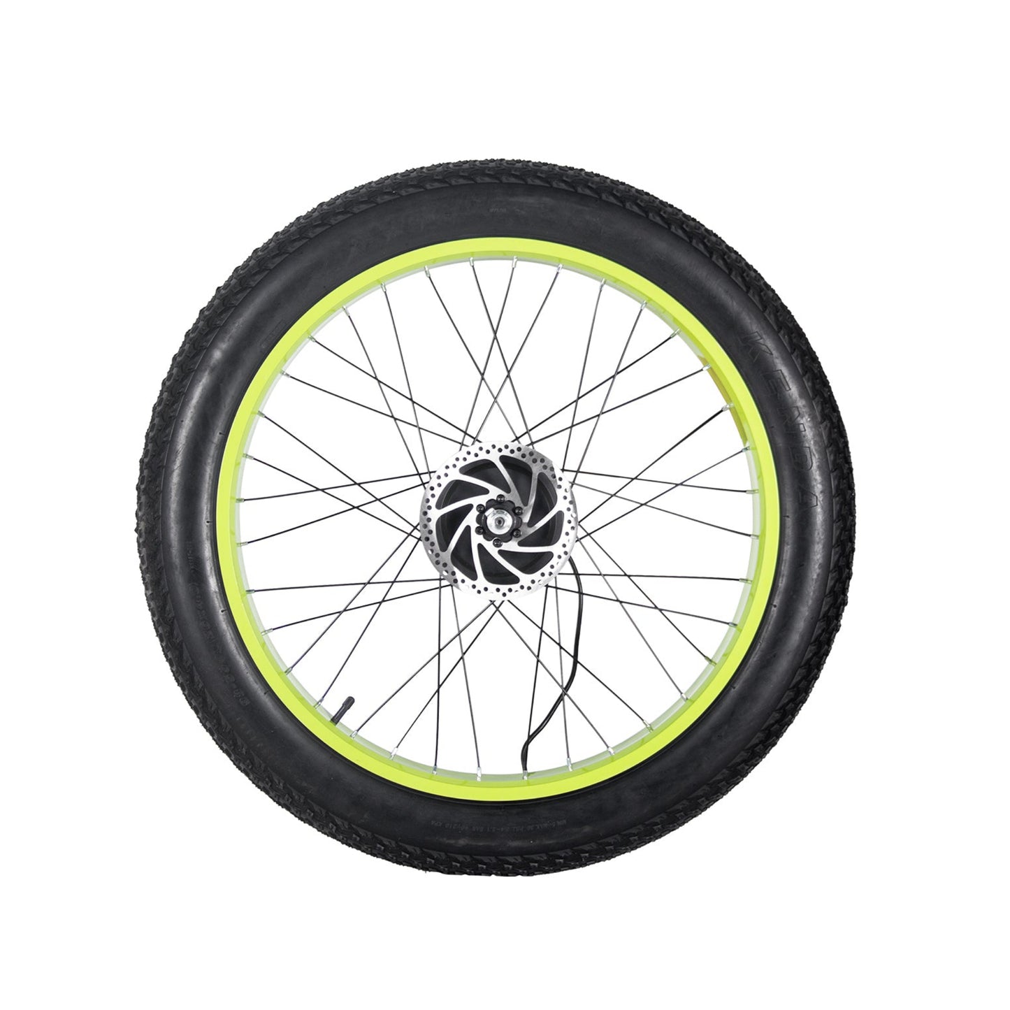 Cysum M900 uses a rear wheel assembly with an electric motor and tires