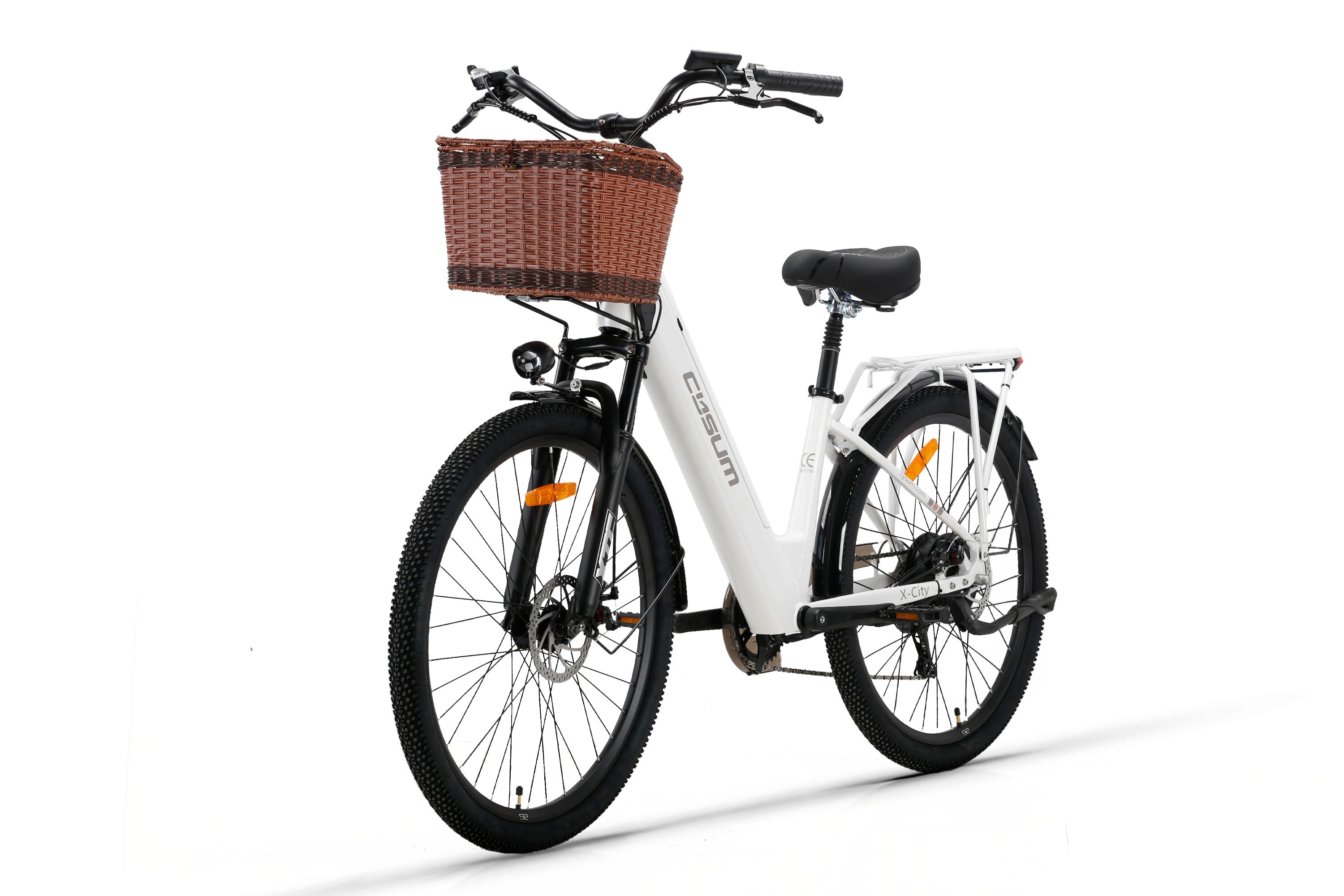 Cysum X-City Electric Bike - 48V 250W Motor, 45Nm Torque, 48V 10.4Ah Lithium Battery, Step-Through Frame, Unisex Design for Commuting