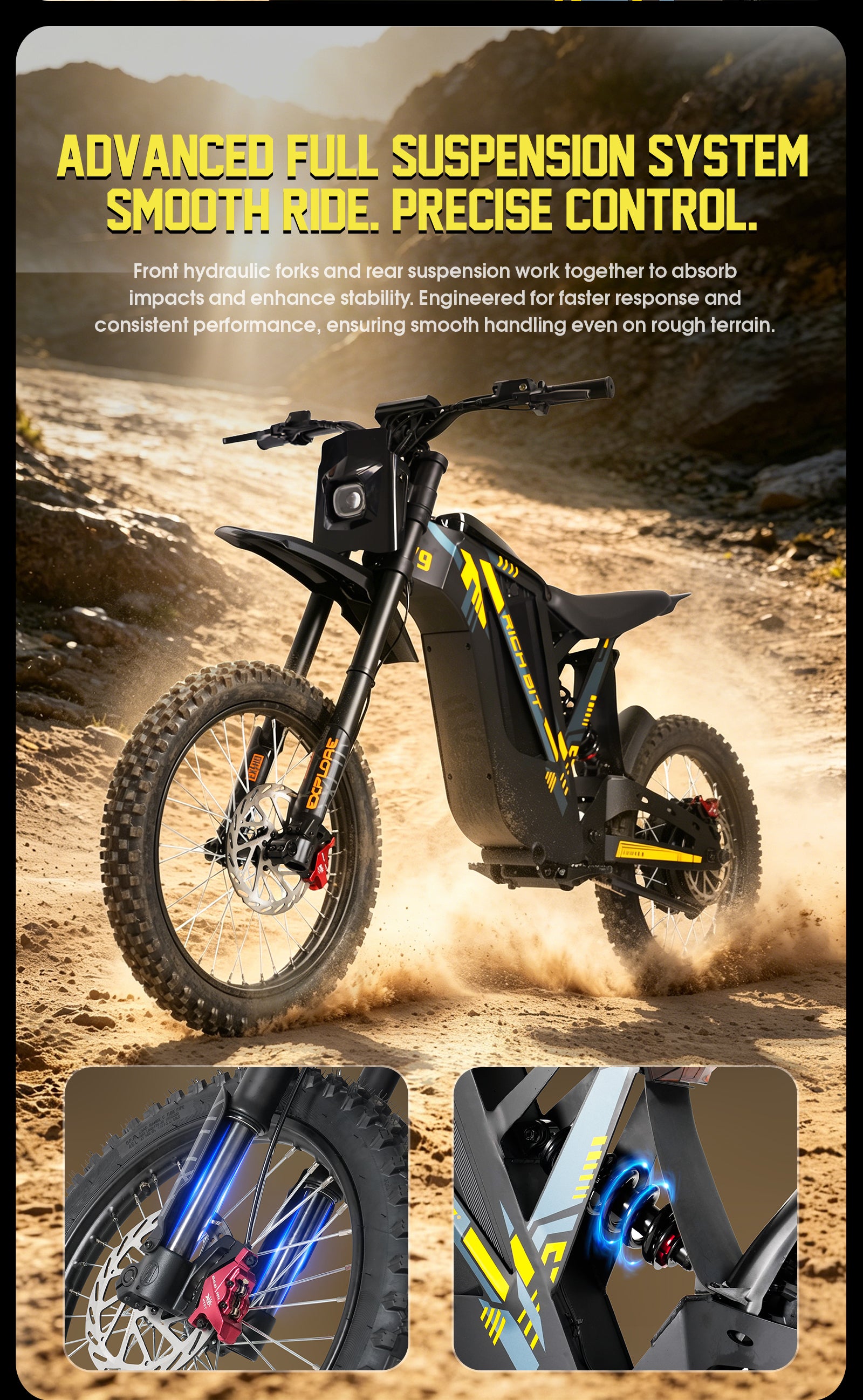 V9 Ultra Electric Motorcycle Off-Road