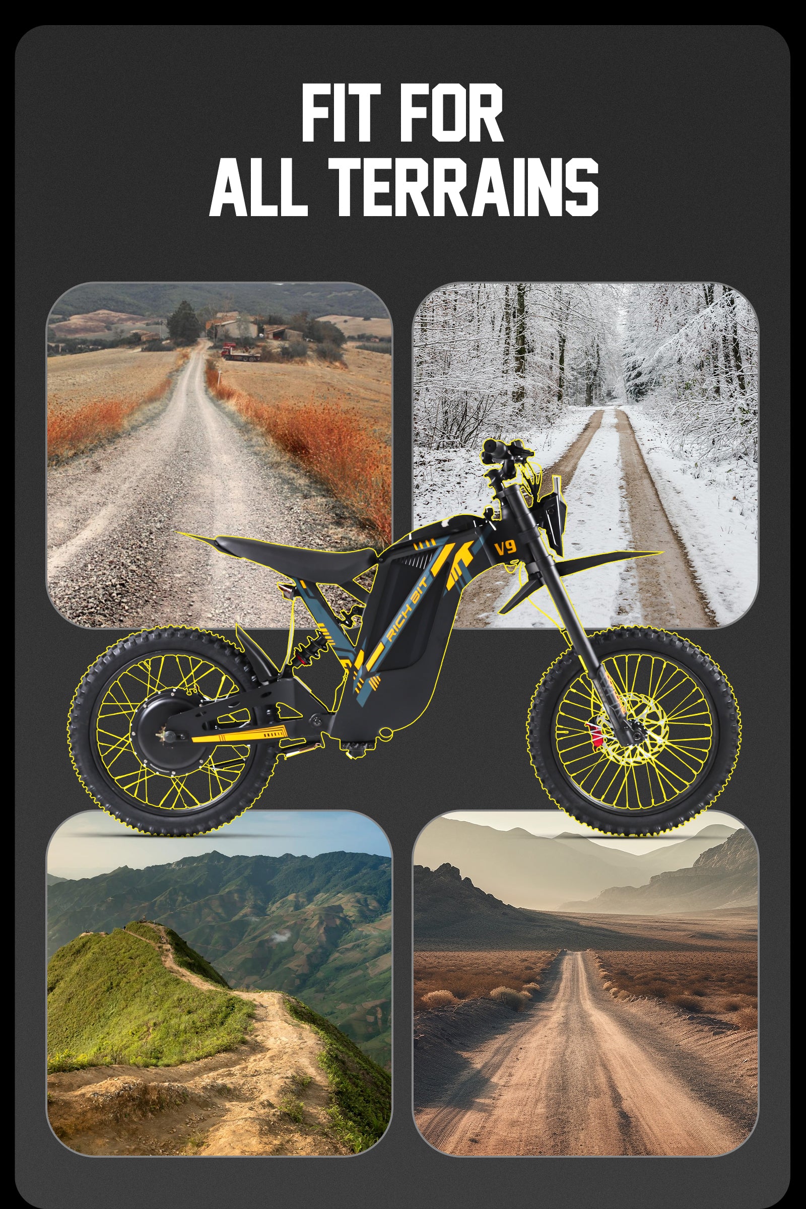 V9 Ultra Electric Motorcycle Off-Road