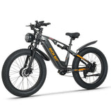 C01 Electric mountain bike with a 48 V, 20 Ah lithium-ion battery, capable of delivering 150 N·m of torque; aluminum double-arm front fork,