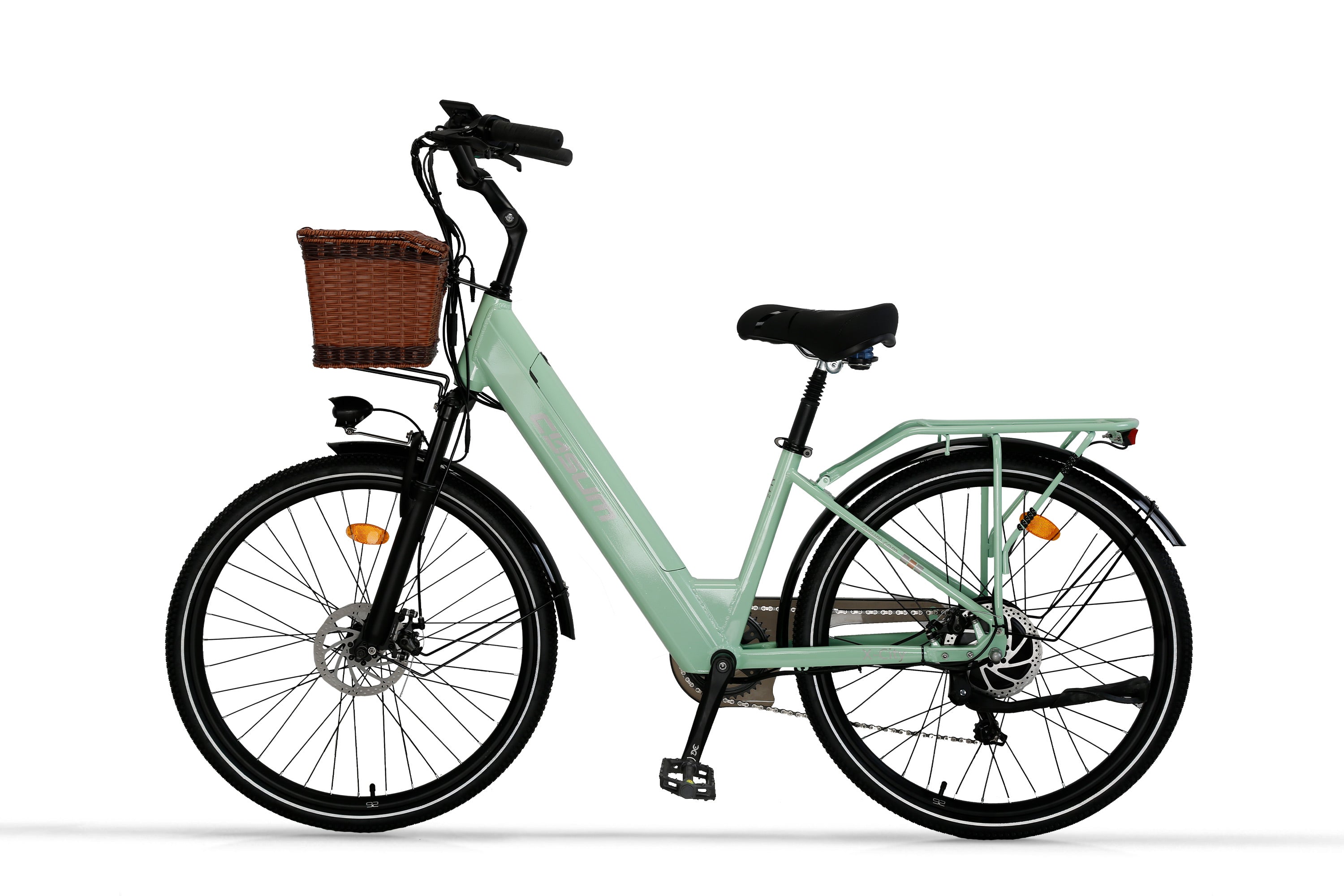 Cysum X-City Electric Bike - 48V 250W Motor, 45Nm Torque, 48V 10.4Ah Lithium Battery, Step-Through Frame, Unisex Design for Commuting