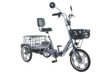Cysum T1 Electric Tricycle - 48V 250W Motor, 48V 12Ah Battery, 16*1.75 Tires, Cargo Basket, Unisex Design for Commuting