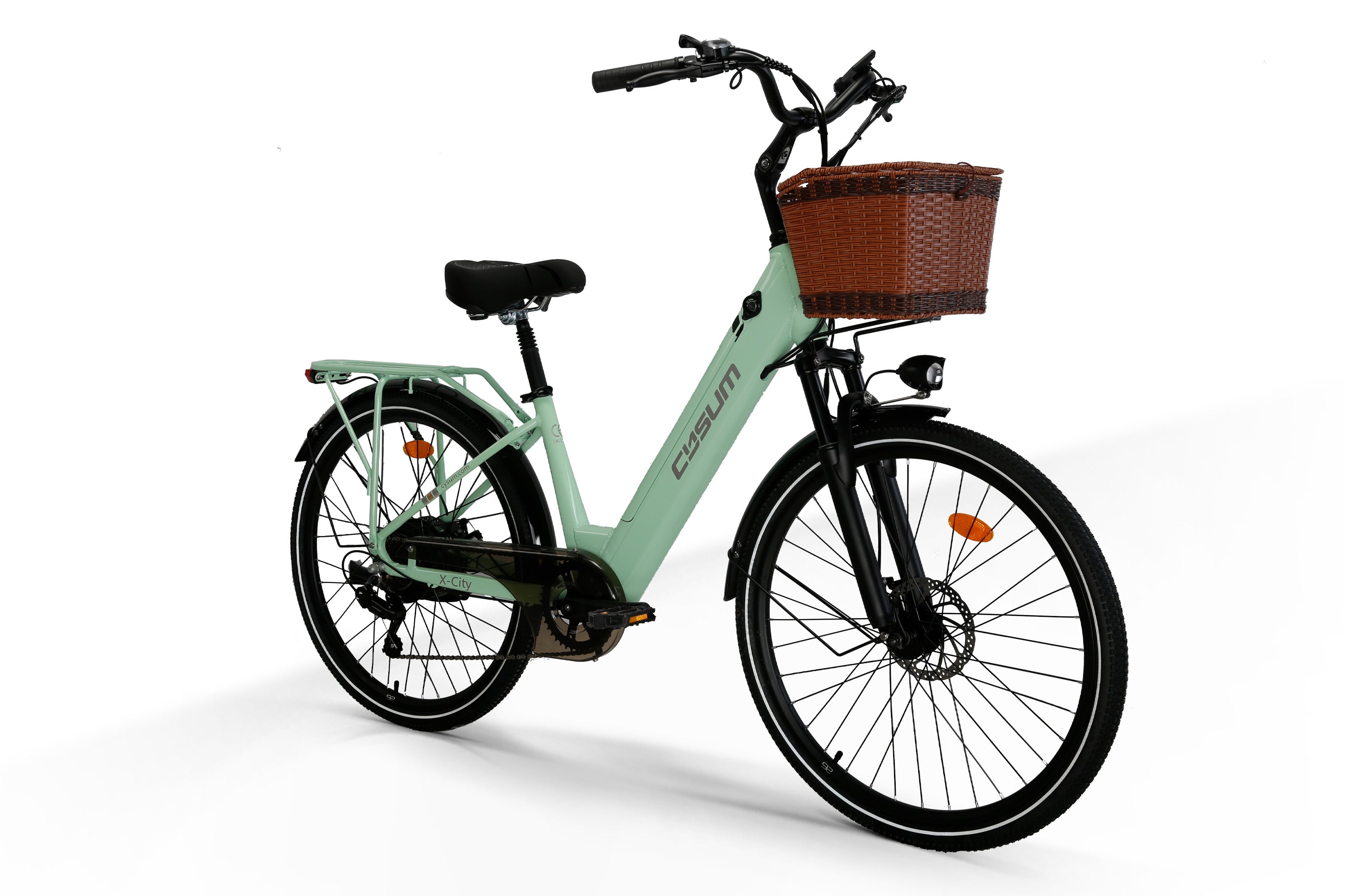 Cysum X-City Electric Bike - 48V 250W Motor, 45Nm Torque, 48V 10.4Ah Lithium Battery, Step-Through Frame, Unisex Design for Commuting