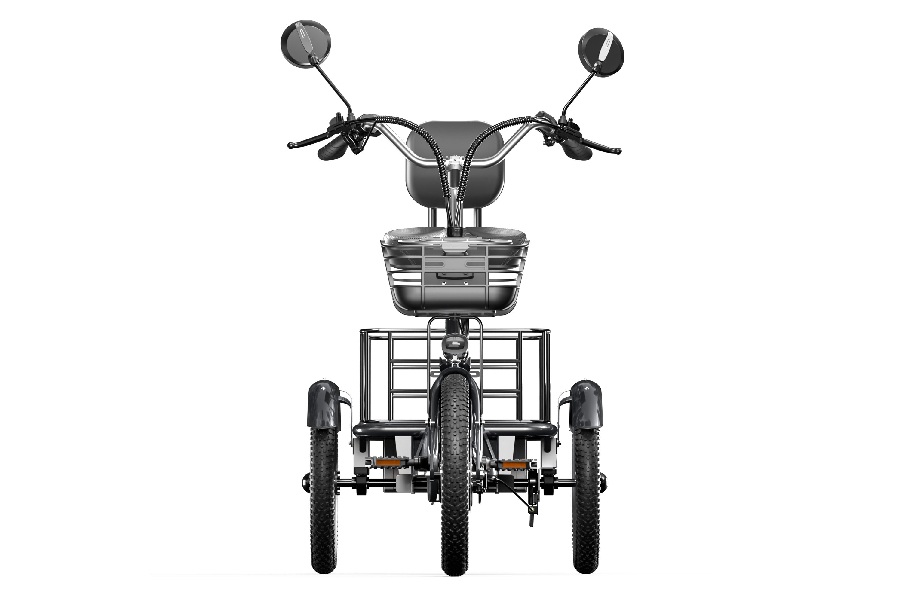 Cysum T1 Pro Electric Tricycle - 48V 250W Motor, 48V 22Ah Battery, 16*2.3 Tires, Cargo Basket, Unisex Design for Commuting