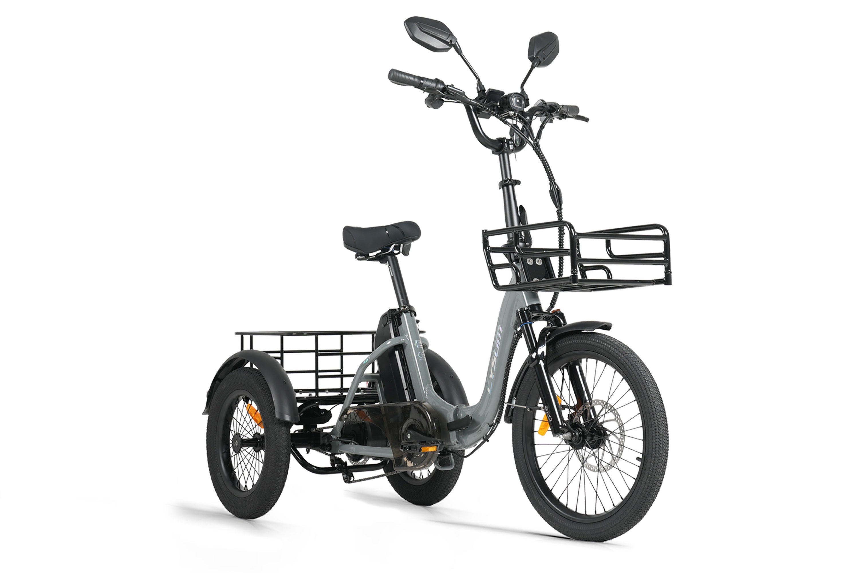 AG1 Pro Electric Tricycle, foldable electric bike for adults, 48 V 20 Ah battery, 3-wheel electric bike with a range of 100 km