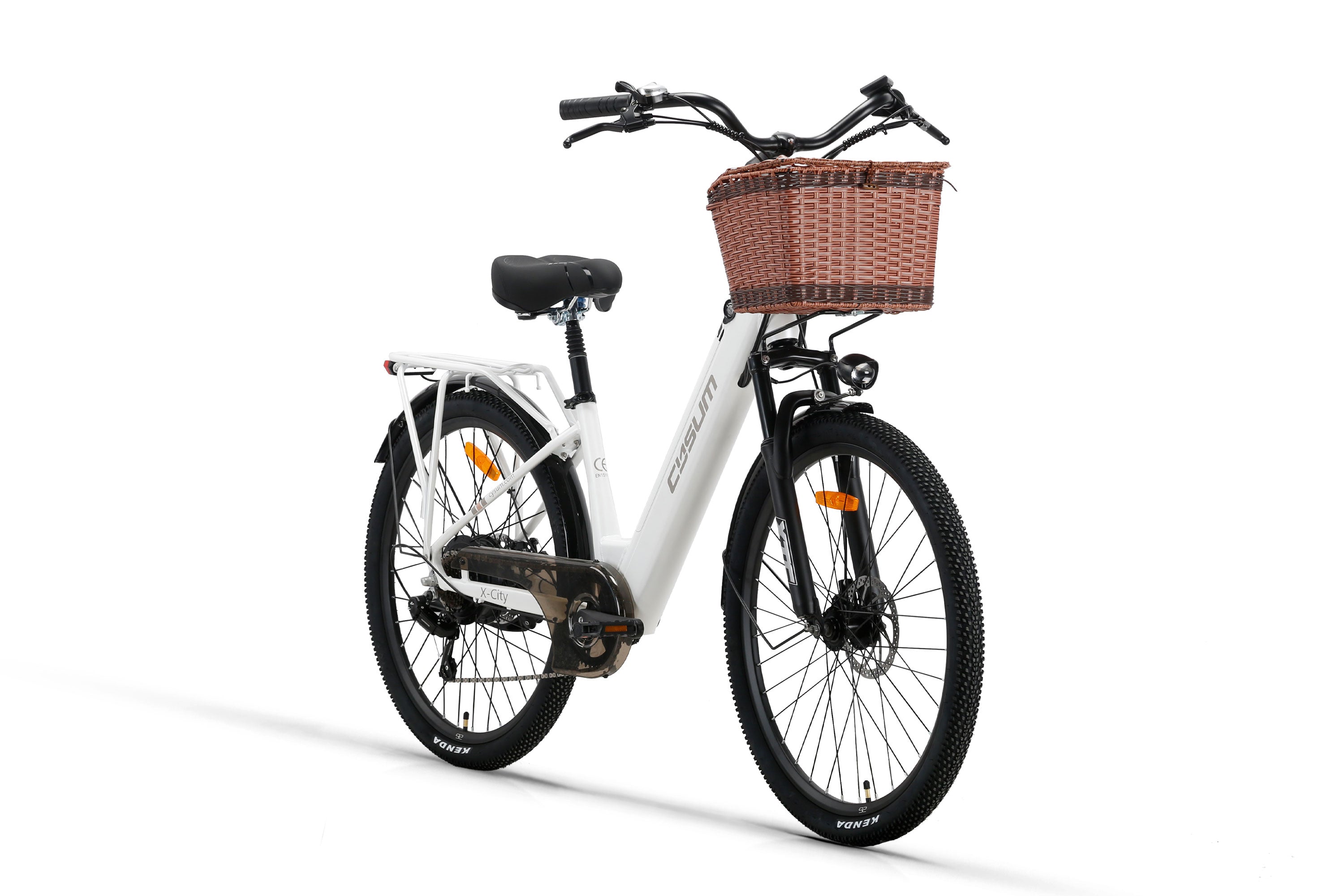 Cysum X-City Electric Bike - 48V 250W Motor, 45Nm Torque, 48V 10.4Ah Lithium Battery, Step-Through Frame, Unisex Design for Commuting
