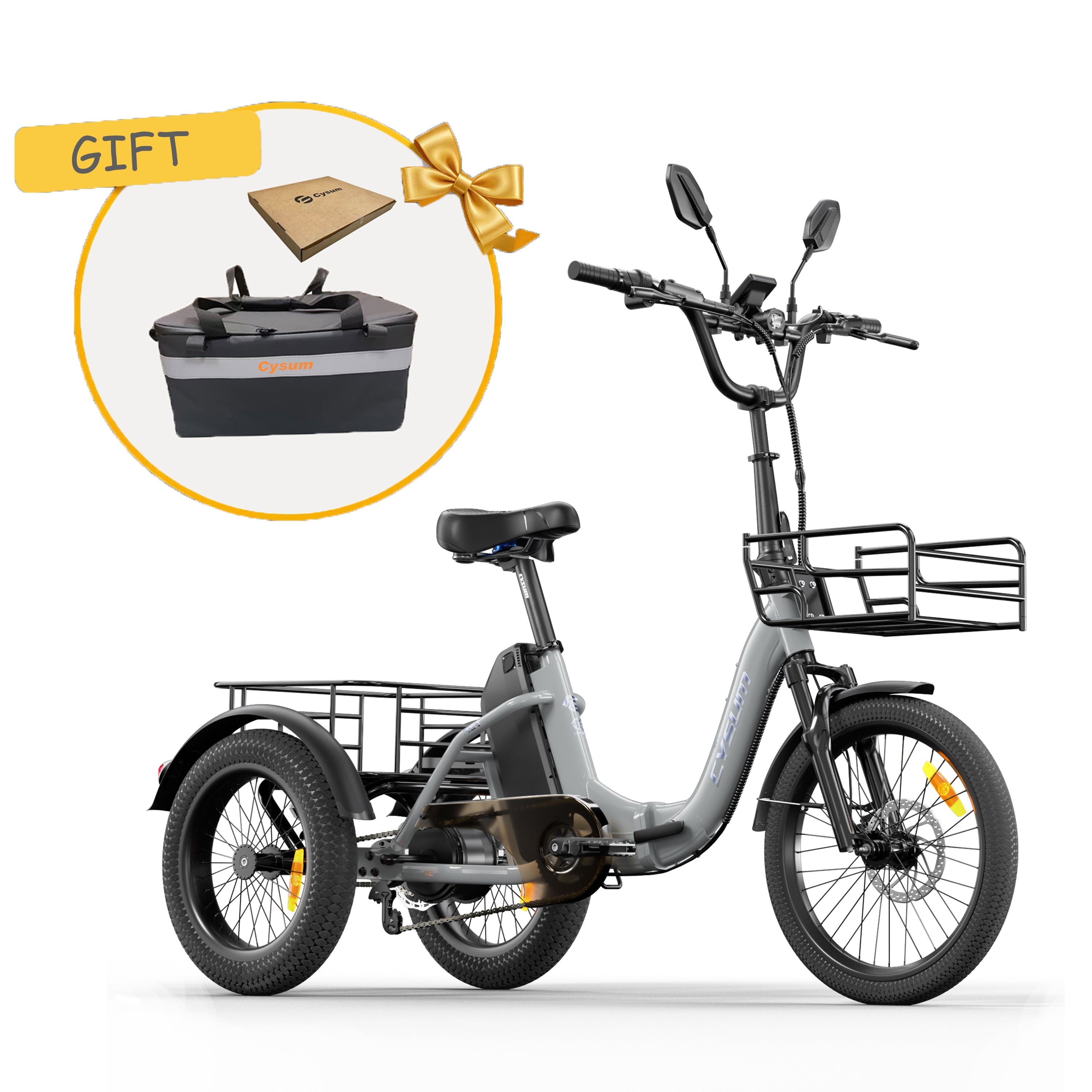 AG1 Pro Foldable E-Tricycle For Seniors, Adults, Women