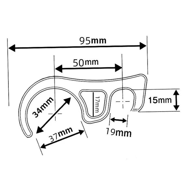 General electric bike parking brake fixed locking hook