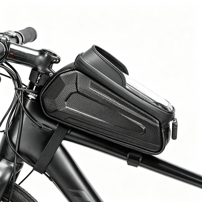 Bicycle bag mobile phone placement front beam bag mountain road bike