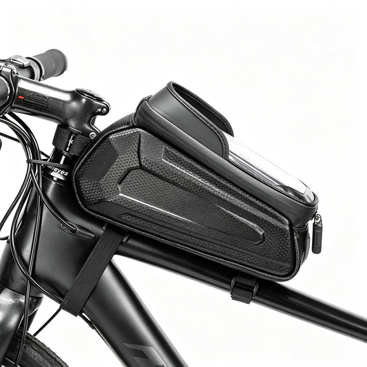 Bicycle bag mobile phone placement front beam bag mountain road bike