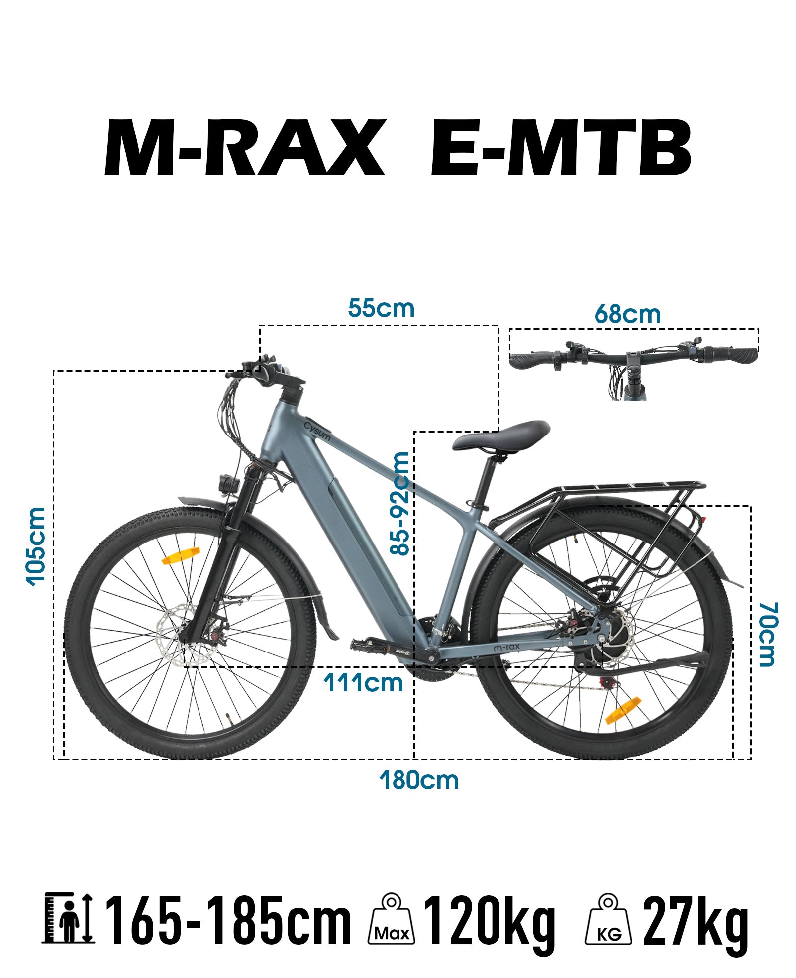 Cysum M-RAX MTB E-bike 27.5"