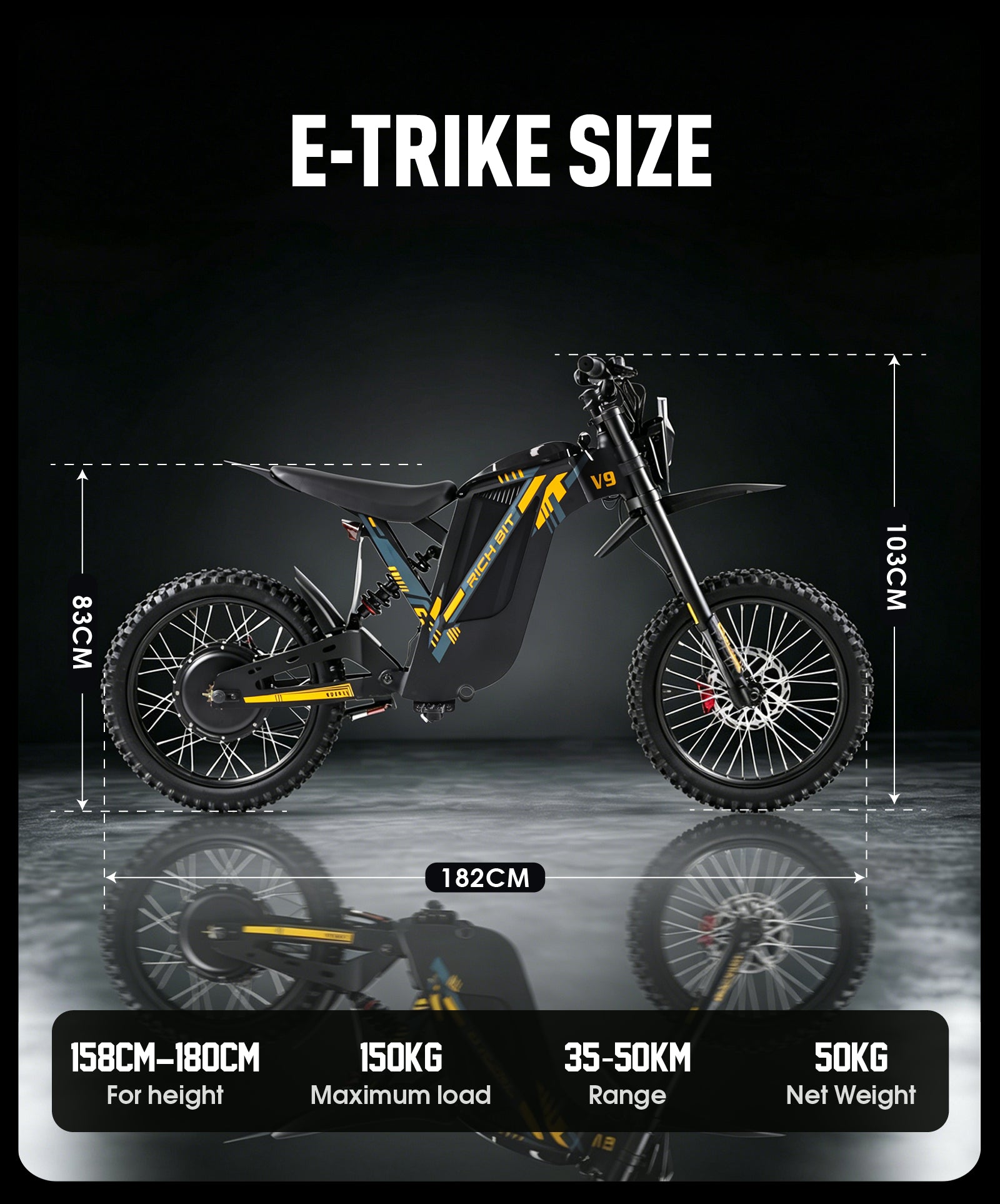 V9 Ultra Electric Motorcycle Off-Road