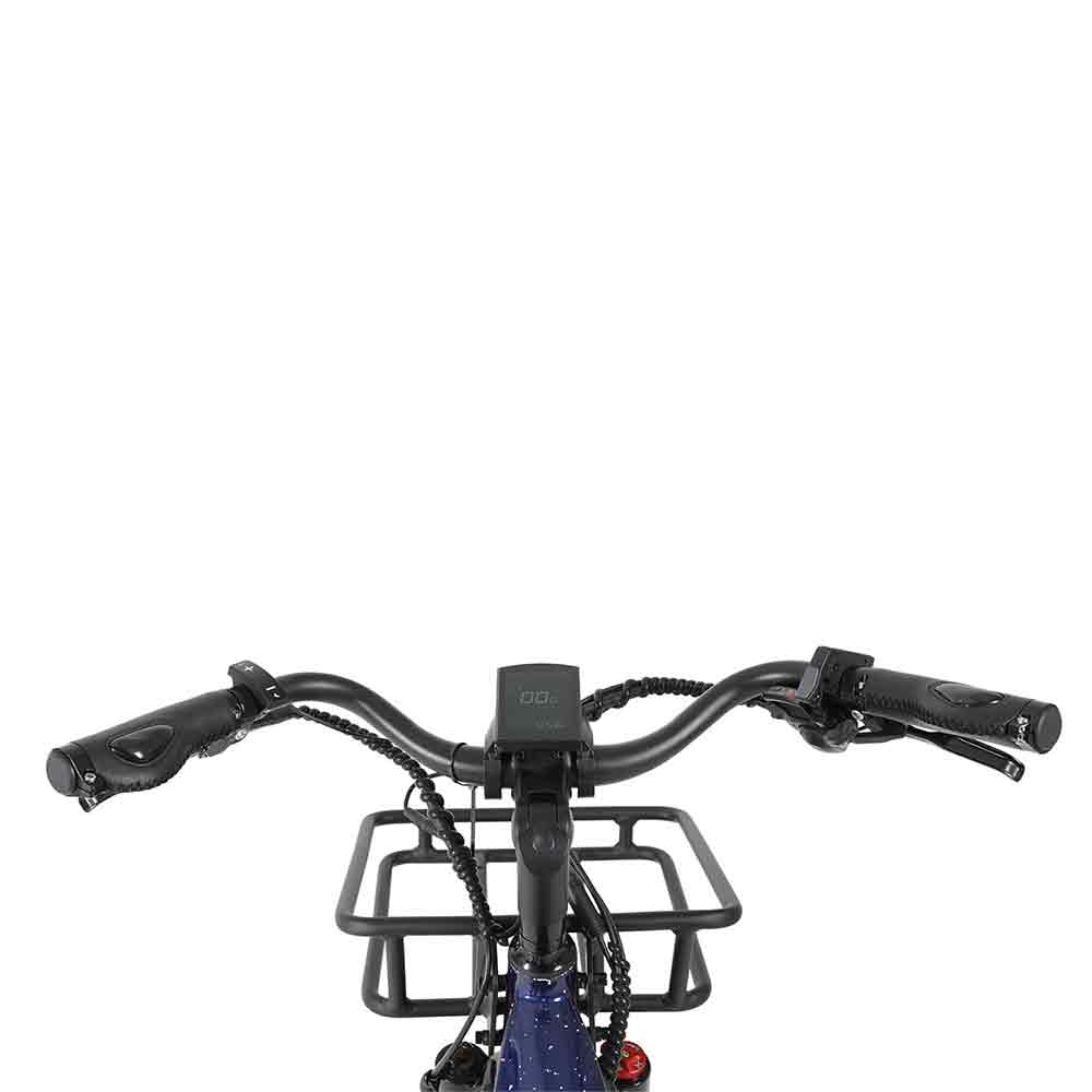 【Mid Motor】Cysum NOVA electric bicycle 140Nm motor 27.5" Step-through ebike LG 48V*14Ah lithium battery with luggage rack and front basket