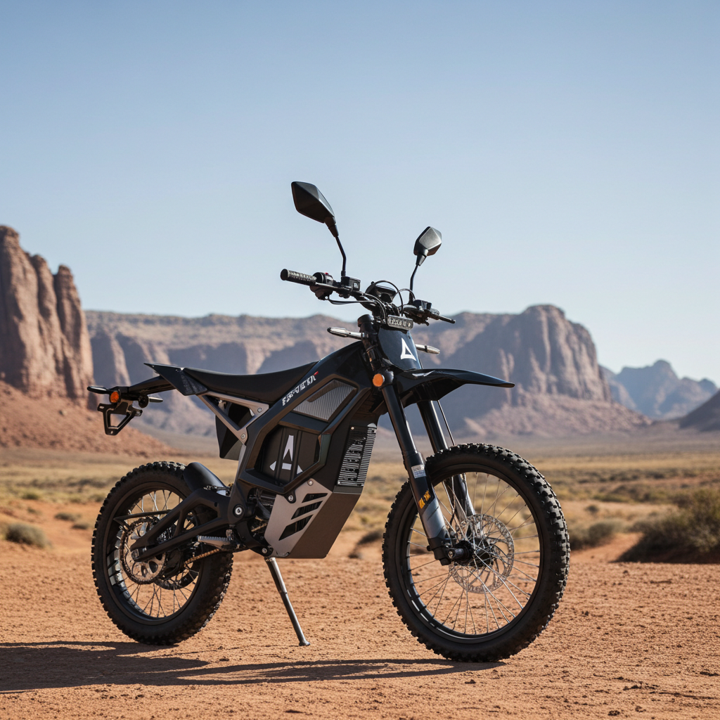 Aptum AP-8F Electric Off-Road Motorcycle for Adults, equipped with a 72 V, 40 Ah lithium-ion battery, maximum speed of 85 km/h, 19-inch/18-inch tires,