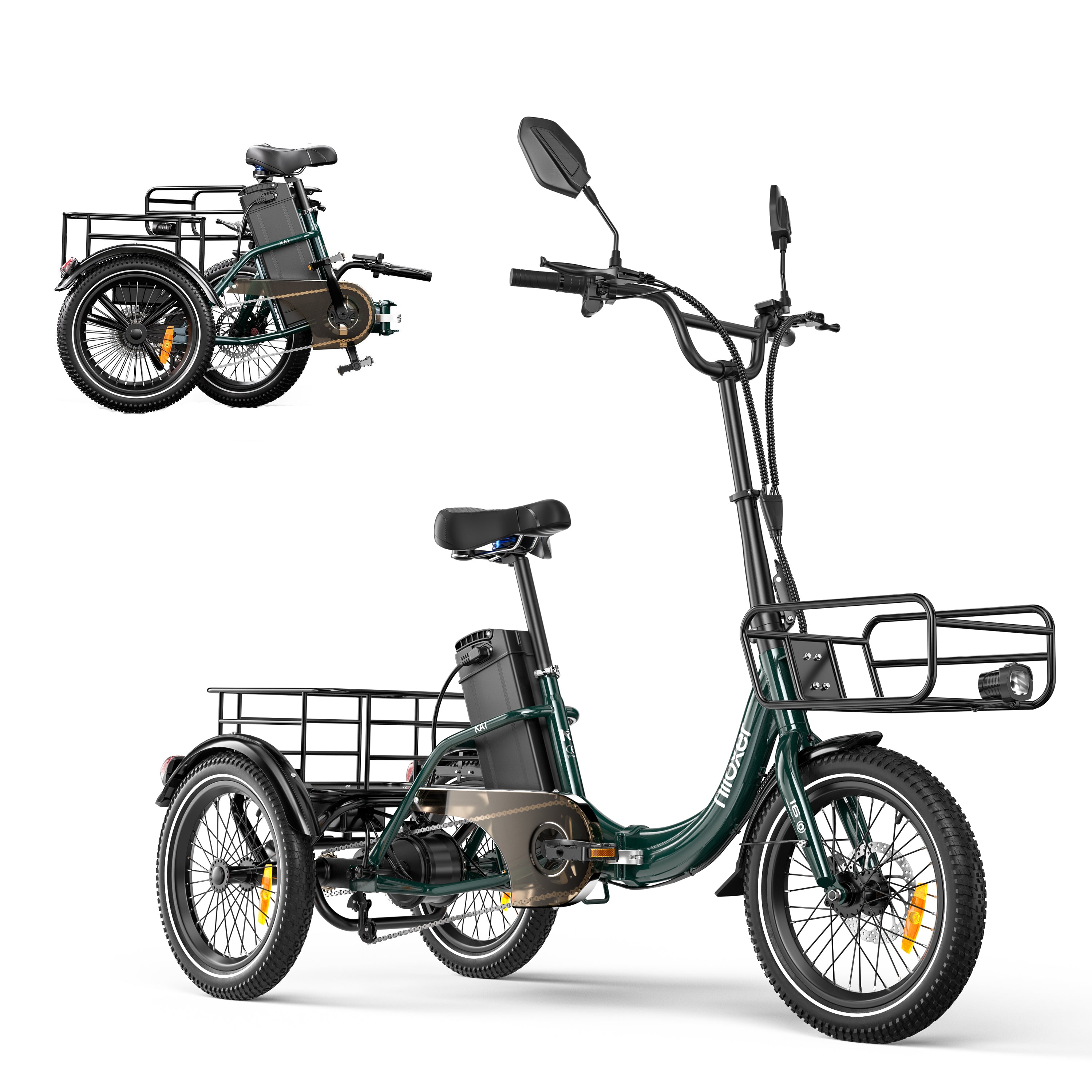 Niloxer KA1 Foldable Electric Tricycle for Adults & Seniors