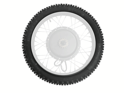 Premium 70/100-17 Motocross Tire (including Inner Tube) For Rich Bit V9 Ultra Motorcycle