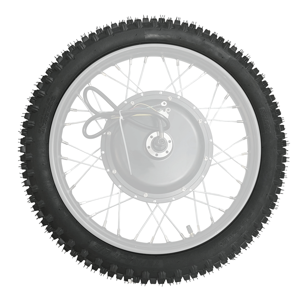 Premium 70/100-17 Motocross Tire (including Inner Tube) For Rich Bit V9 Ultra Motorcycle