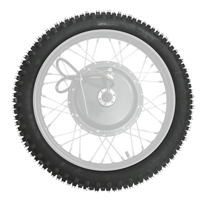 Premium 70/100-17 Motocross Tire (including Inner Tube) For Rich Bit V9 Ultra Motorcycle