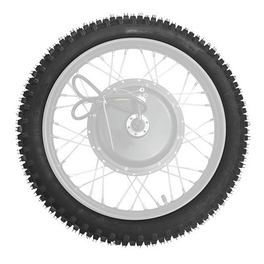 Premium 70/100-17 Motocross Tire (including Inner Tube) For Rich Bit V9 Ultra Motorcycle
