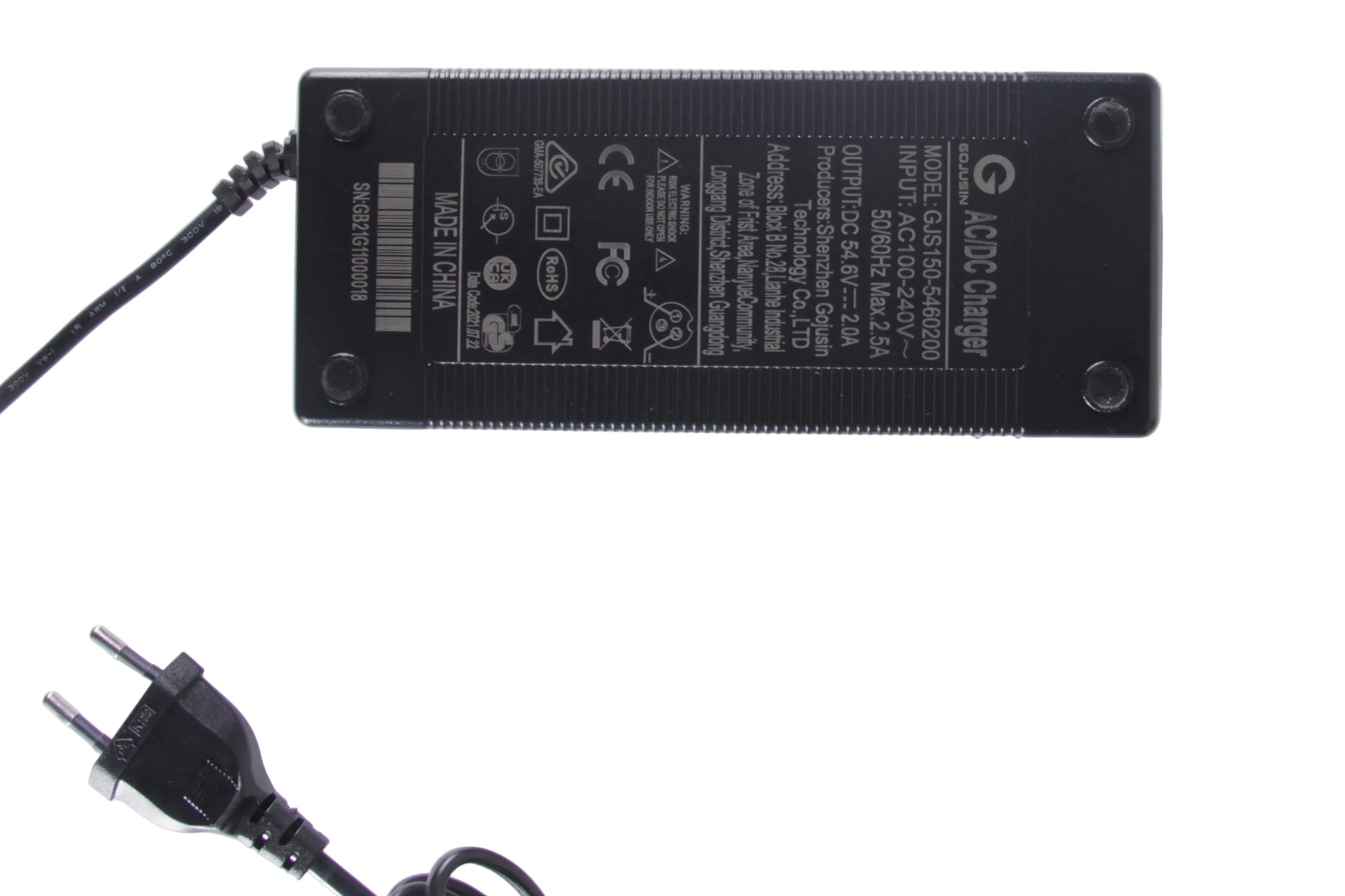 CYSUM M900 charger 48V - CYSUM EBIKES